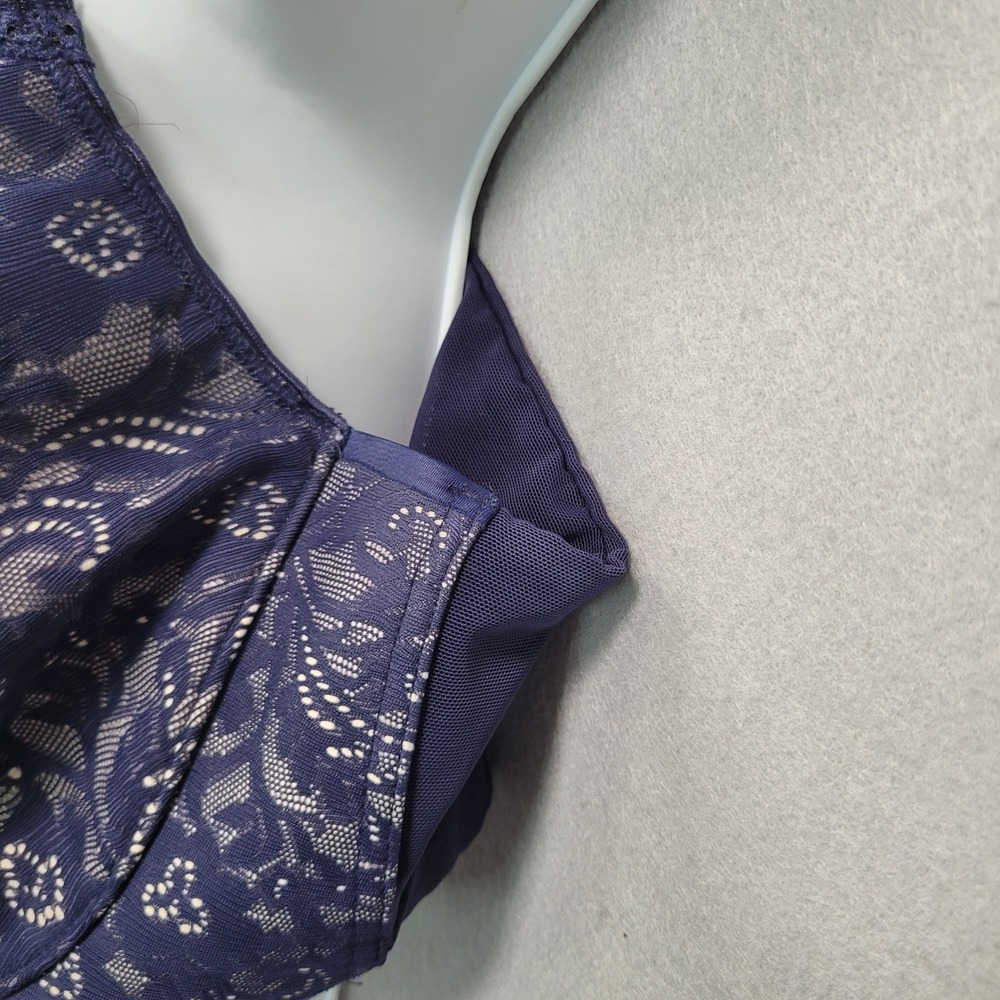 Soma Enticing Lift Balconet Bra 38DDD Navy Blue Lace Underwire 0918 - Picture 6 of 13